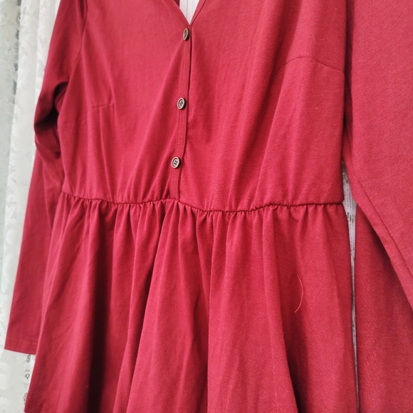 NWT Bloomchic burgundy / maroon top size 12 - Picture 2 of 7
